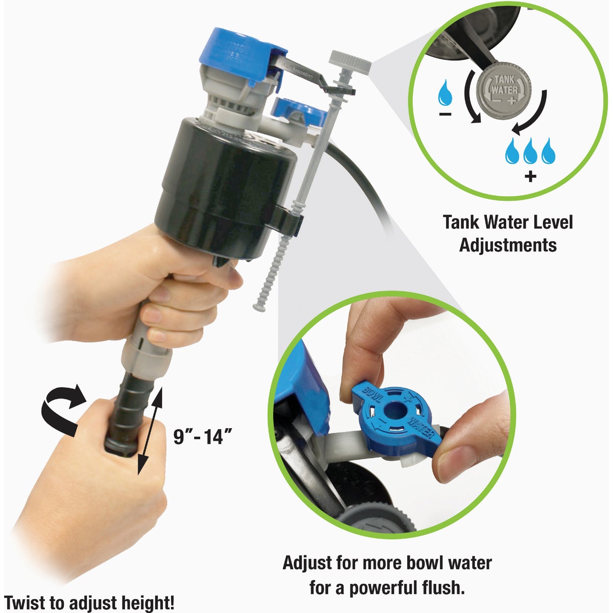 Fluidmaster PerforMAX 2 In. Universal Complete Toilet Repair Kit with Install Tools Image 2