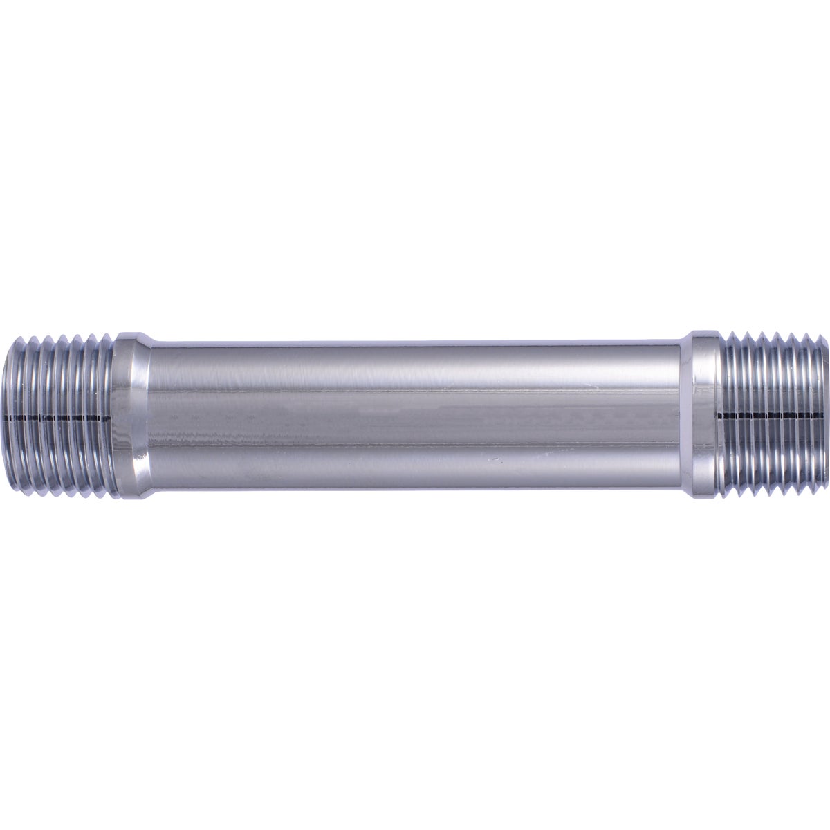 SharkBite 1/2 In. MIP x 4 In. Chrome-Plated Brass Pipe Nipple Image 2
