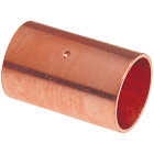 NIBCO 1-1/4 In. x 1-1/4 In. Copper Coupling with Stop Image 1
