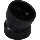Charlotte Pipe 1-1/2 In. Hub x Hub 22-1/2 Deg. ABS Elbow (1/16 Bend) Image 1