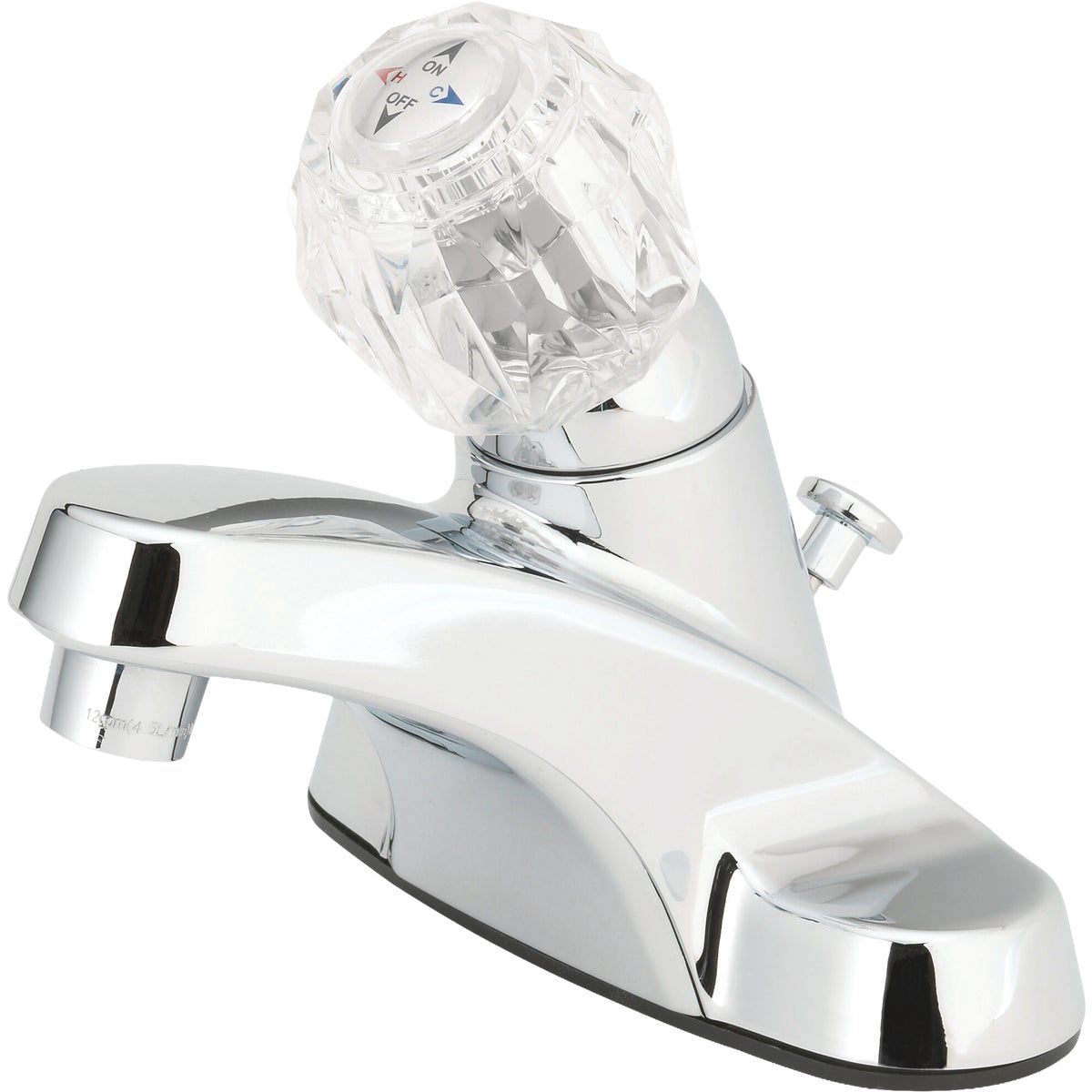 Homepointe Chrome 1-Handle Lavatory Faucet with Plastic Pop Up Image 1