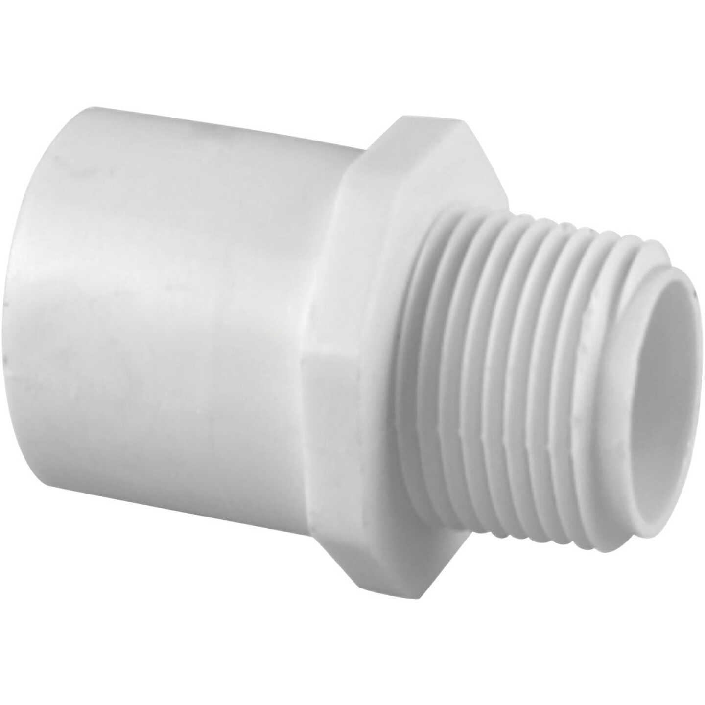 Charlotte Pipe Schedule 40 1/2 in. MPT x 1/2 in. FTP PVC Riser Extension Image 1