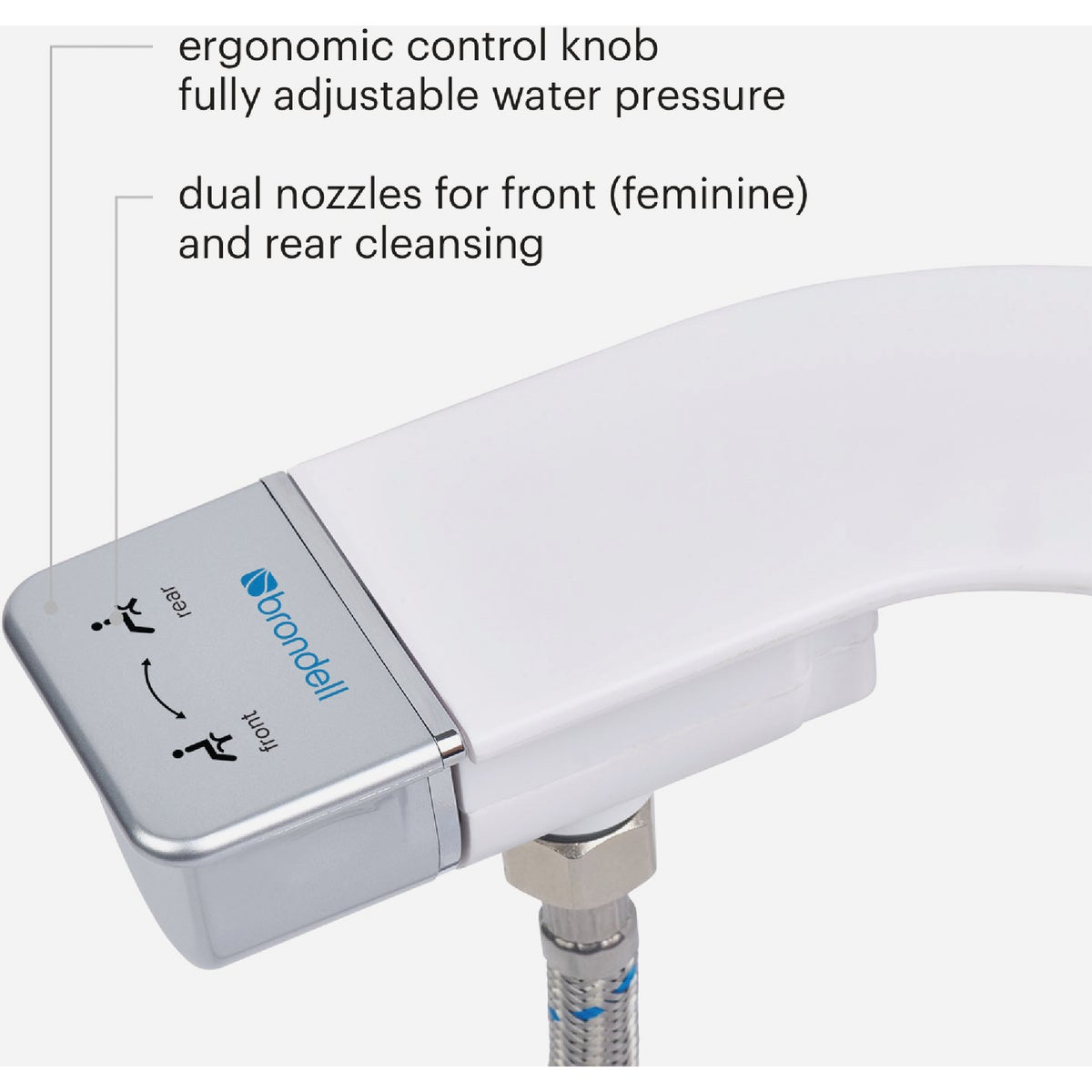 Brondell SimpleSpa Thinline Dual Nozzle Bidet Attachment Image 6