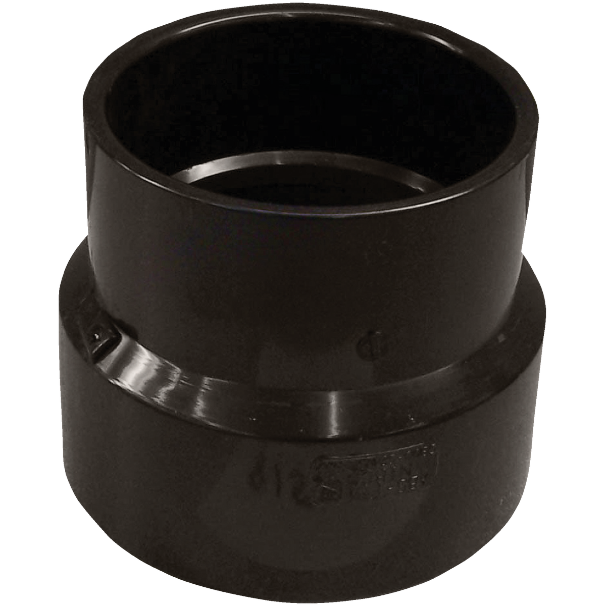 Charlotte Pipe 4 In. x 3 In. Sewer Hub x Sch 40 Hub Sewer Pipe Adapter ABS Coupling