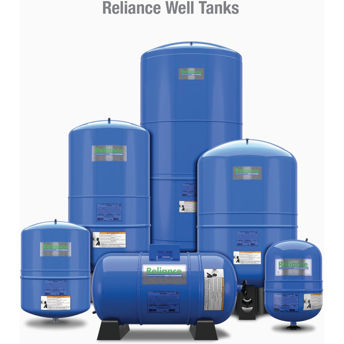 Reliance 20 Gal. Horizontal Pressure Pump Tank Image 6