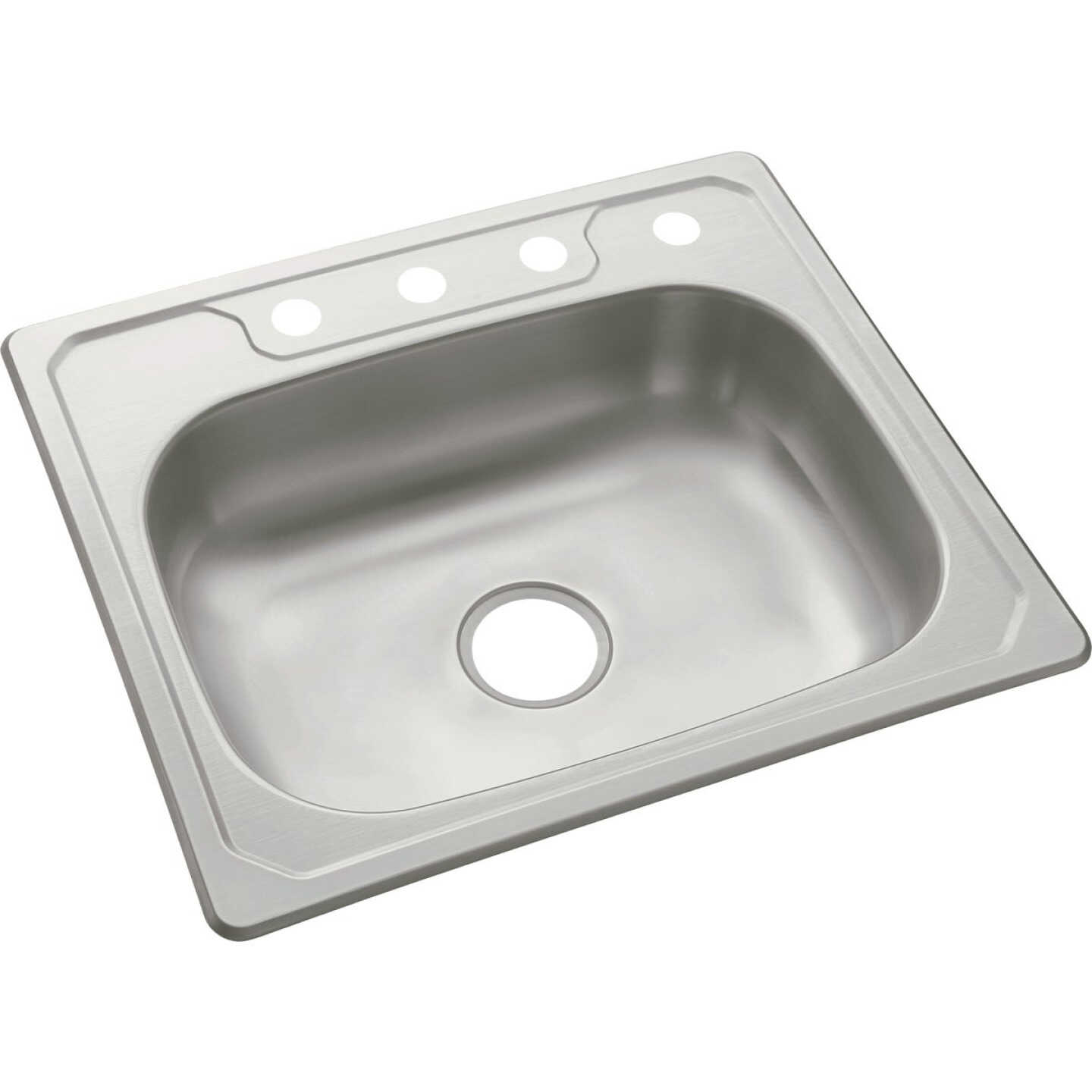 Sterling Middleton Single Bowl 25 In. x 22 In. x 6 In. Deep Stainless Steel Drop-In Kitchen Sink Image 1