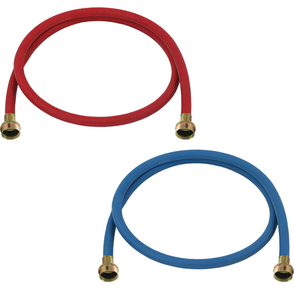 Abbott Rubber 3/8 In. ID X 6 Ft. Red & Blue Washing Machine Hose Image 1