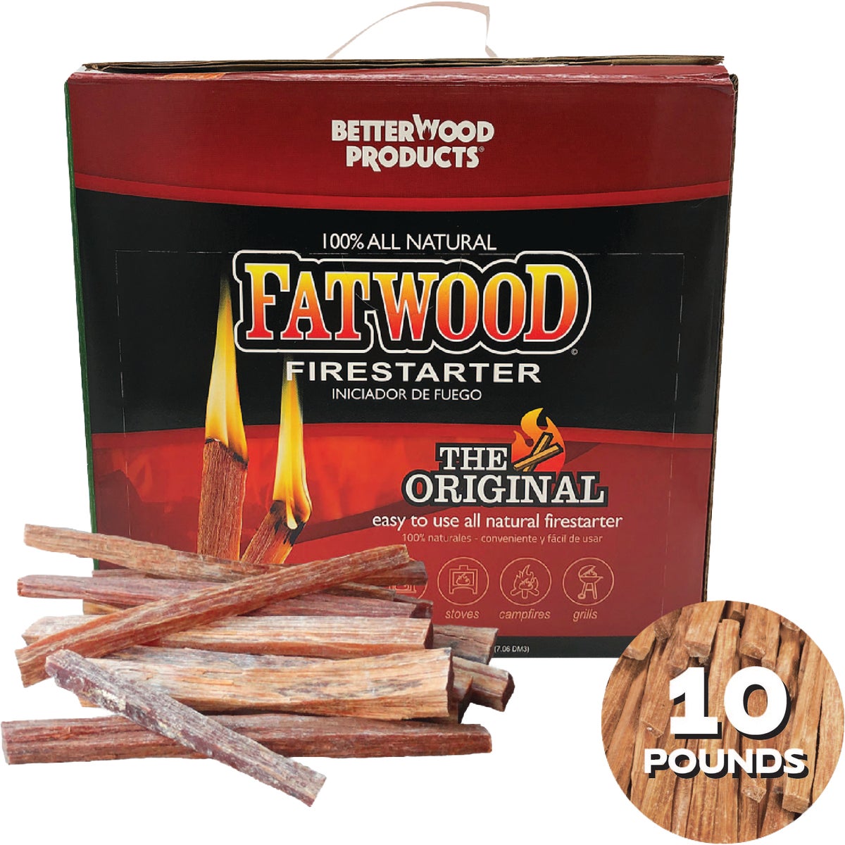 Fatwood 10 Lb. Fire Starter