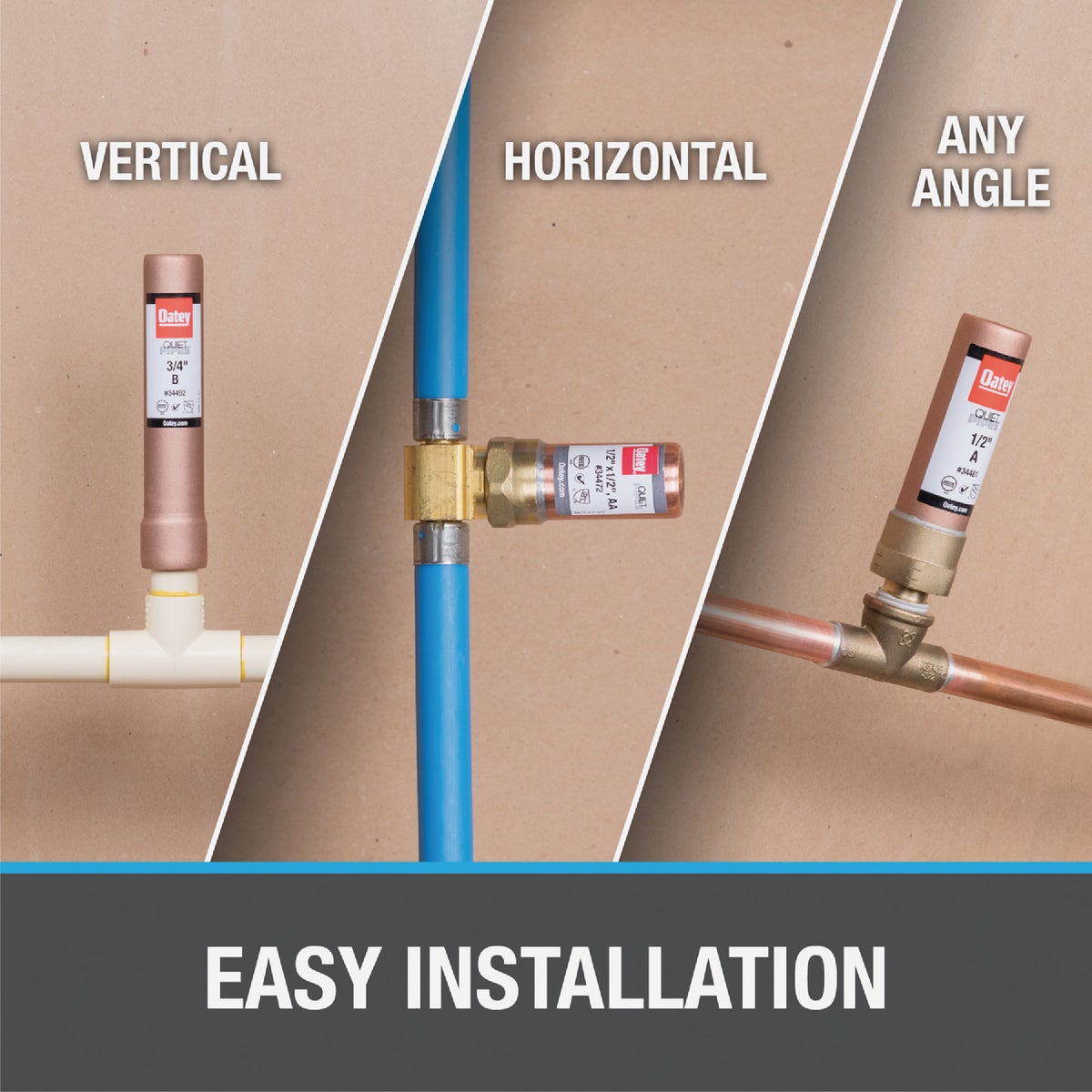 Oatey Quiet Pipes Washing Machine Supply Line Shock Absorber Image 3