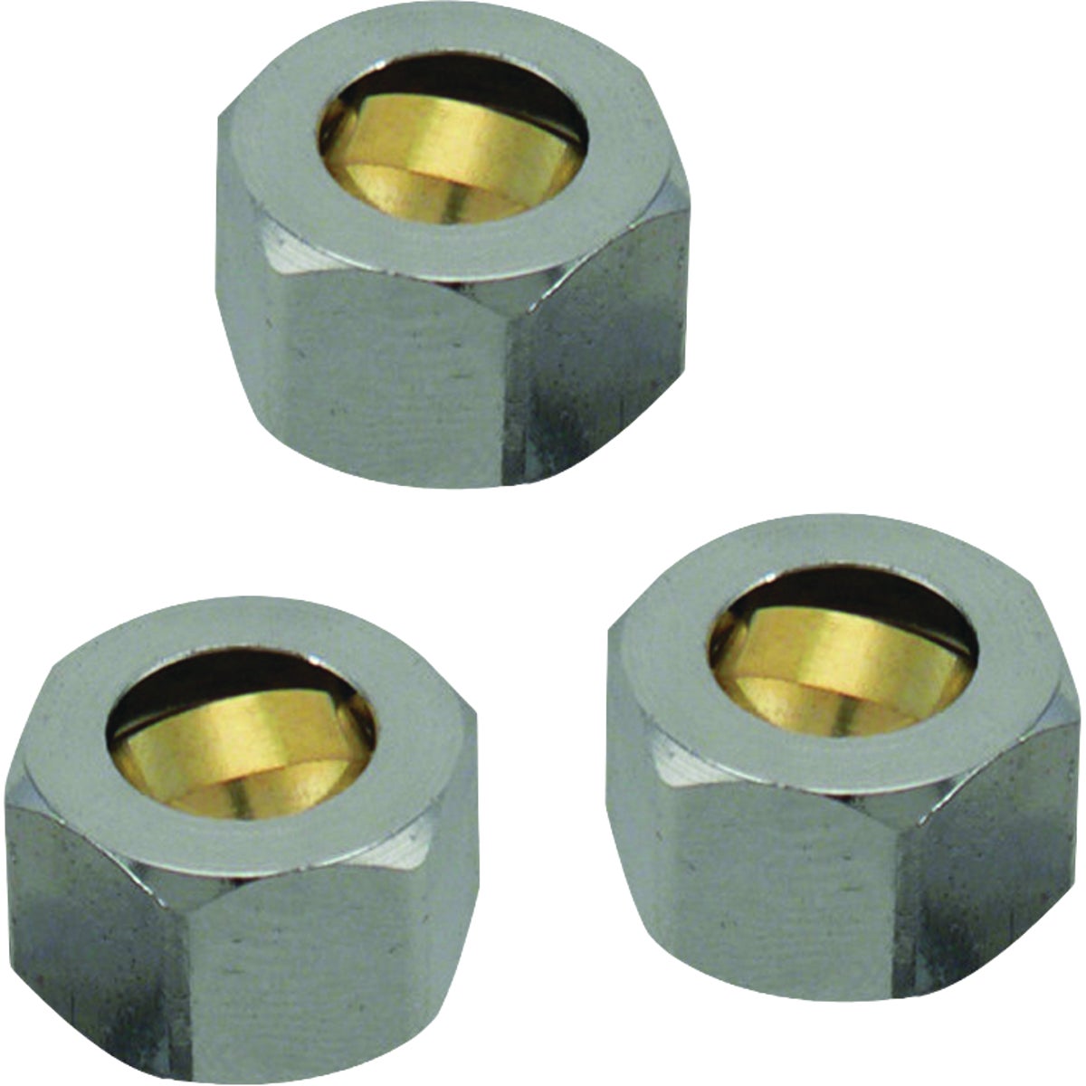 Plumb Pak Lead-Free Brass Compression Nut Kit (3-Pack)
