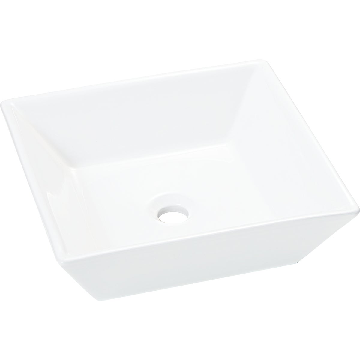 Common Goods Square White Vessel Bathroom Sink