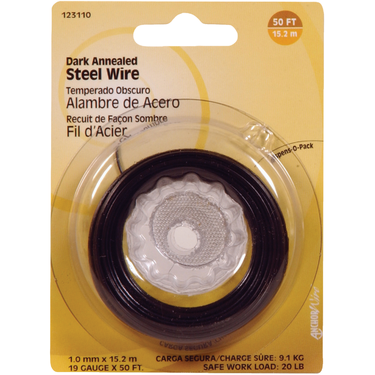 Hillman Anchor Wire 50 Ft. 19 Ga. Dark Annealed Steel General Purpose Wire Image 1