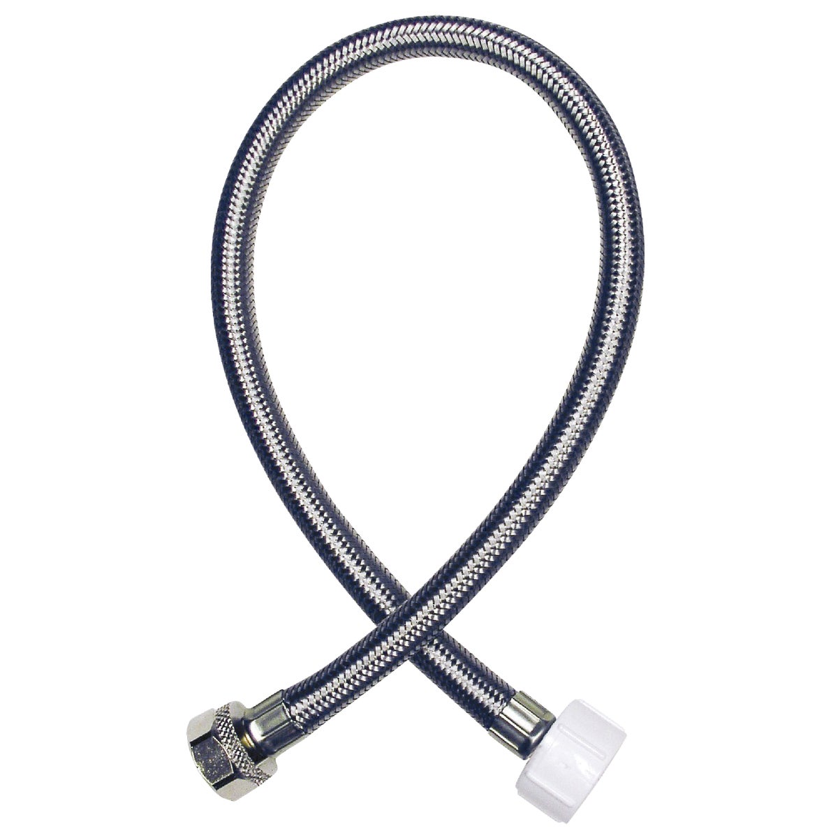 Do it Best 1/2 In. COMP x 7/8 In. BC x 12 In. Braided Stainless Steel Toilet Supply Line