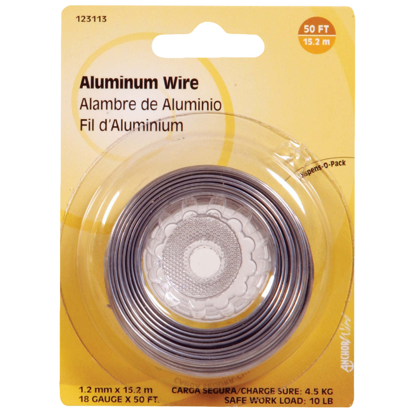 Hillman Anchor Wire 50 Ft. 18 Ga. Aluminum General Purpose Wire Image 1