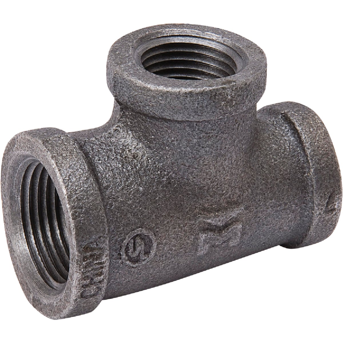 Southland 3/4 In. x 1/2 In. x 1/2 In. Reducing Malleable Black Iron Tee Image 1