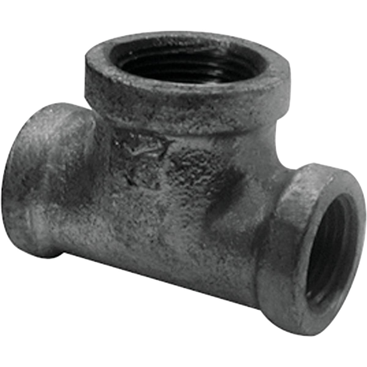 Southland 1-1/4 In. x 1-1/4 In. x 1 In. Reducing Malleable Black Iron Tee Image 1