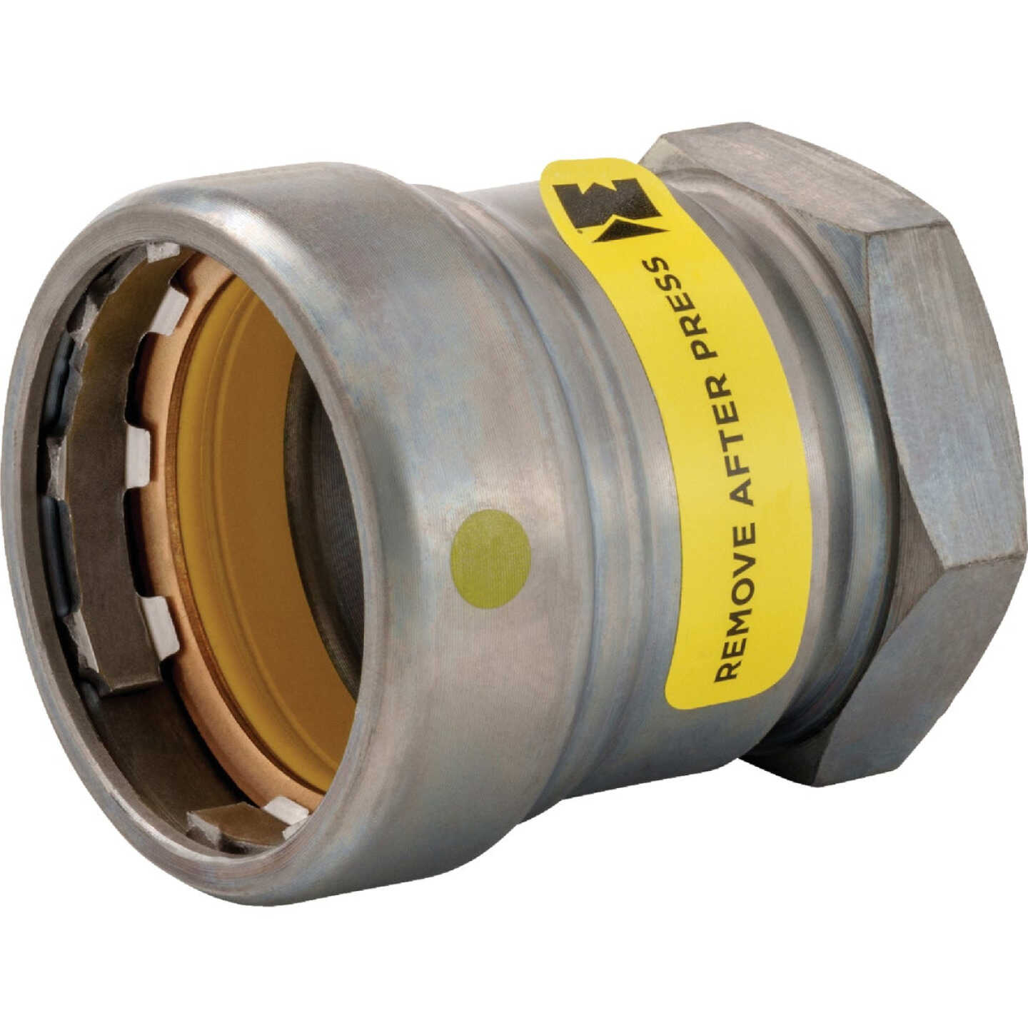 Streamline 1 In. P x F Carbon Steel Adapter Image 1