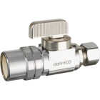 dahl 1/2 In. Fem CPVC x 3/8 In. OD Comp Straight Plated Supply Stop Image 1