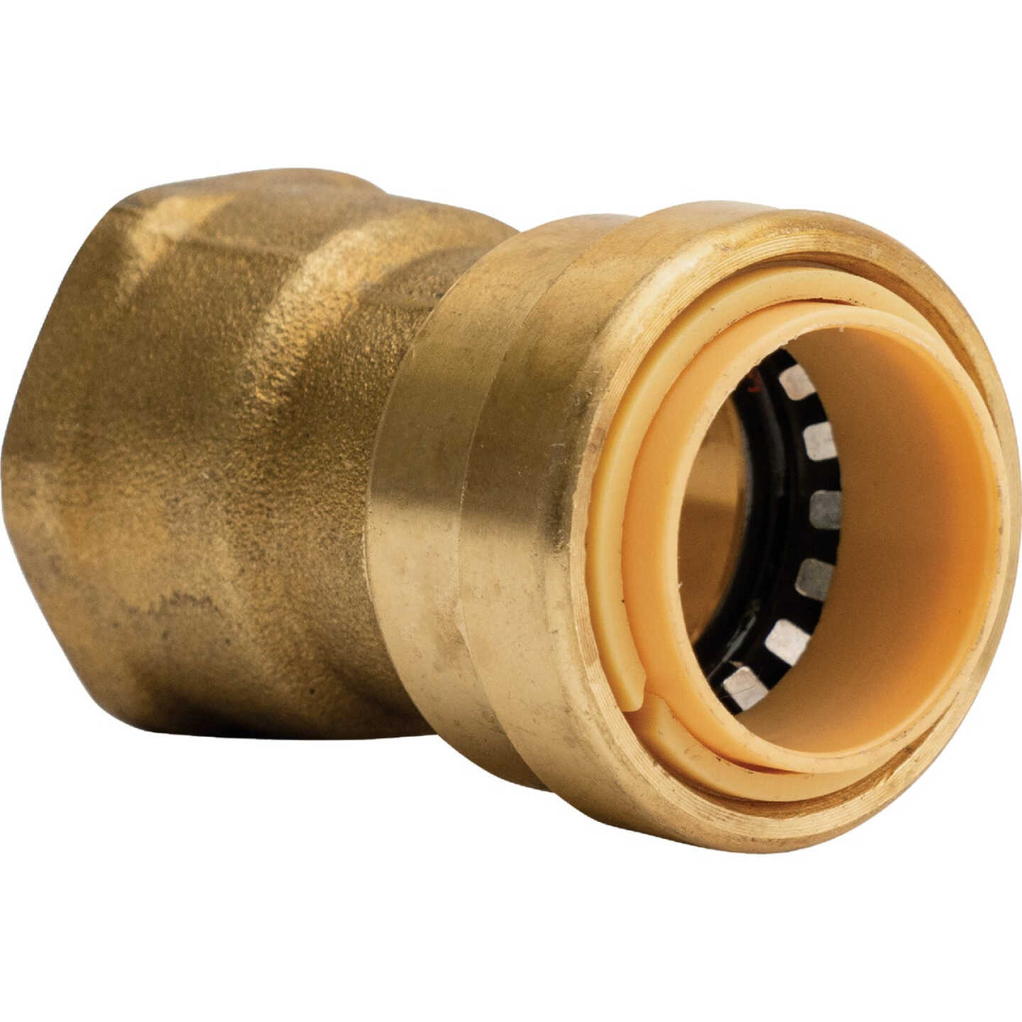 QuickFitting 3/4 In. Push-to-Connect x 3/4 In. FNPT Brass Straight Female Adapter Image 1