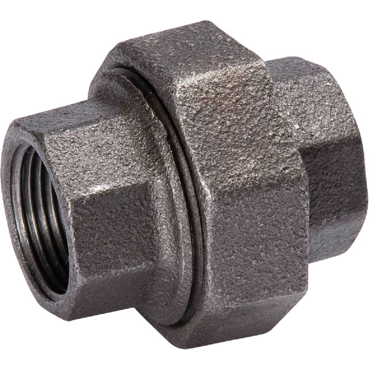 Southland 3/8 In. Ground Joint Malleable Black Iron Union Image 1