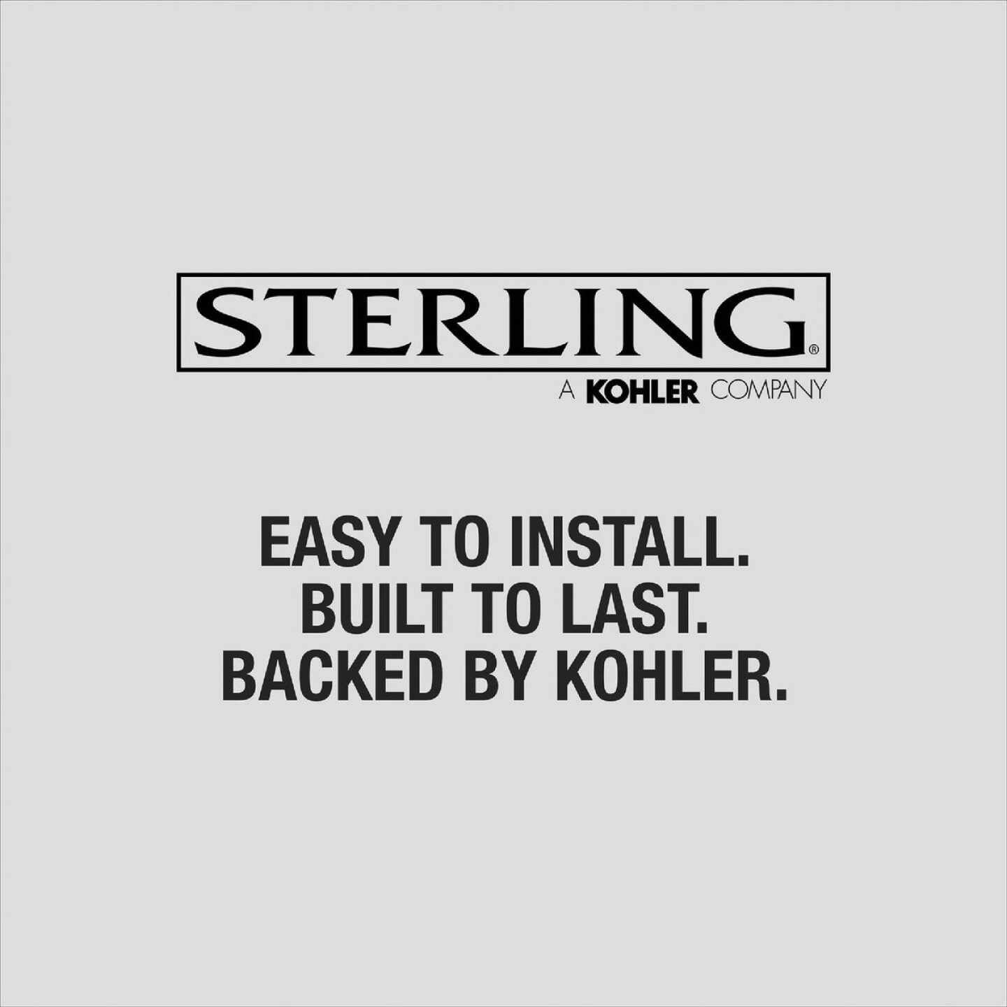 Sterling Ensemble 48 In. W. x 72-1/2 In. H. White Vikrell Shower Back Wall Image 4