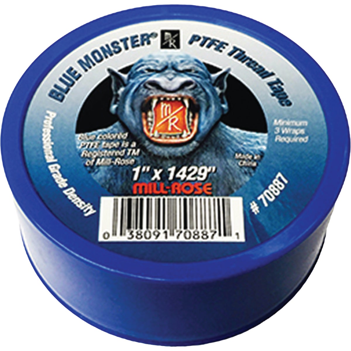 Blue Monster 1 In. x 1429 In. PTFE Thread Tape Image 1