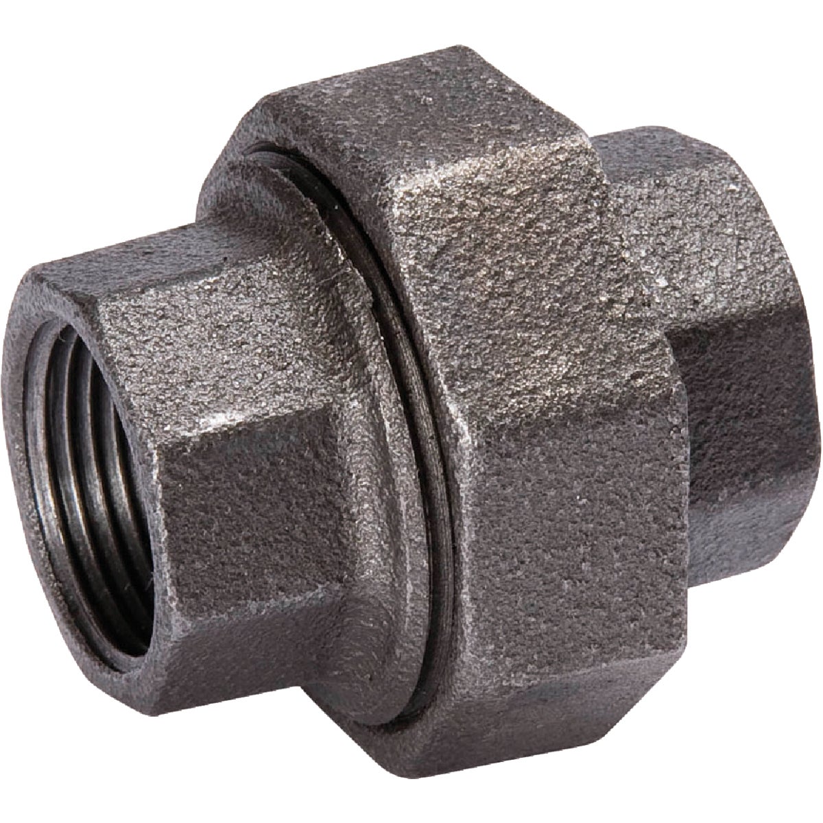 Southland 1 In. Ground Joint Malleable Black Iron Union Image 1