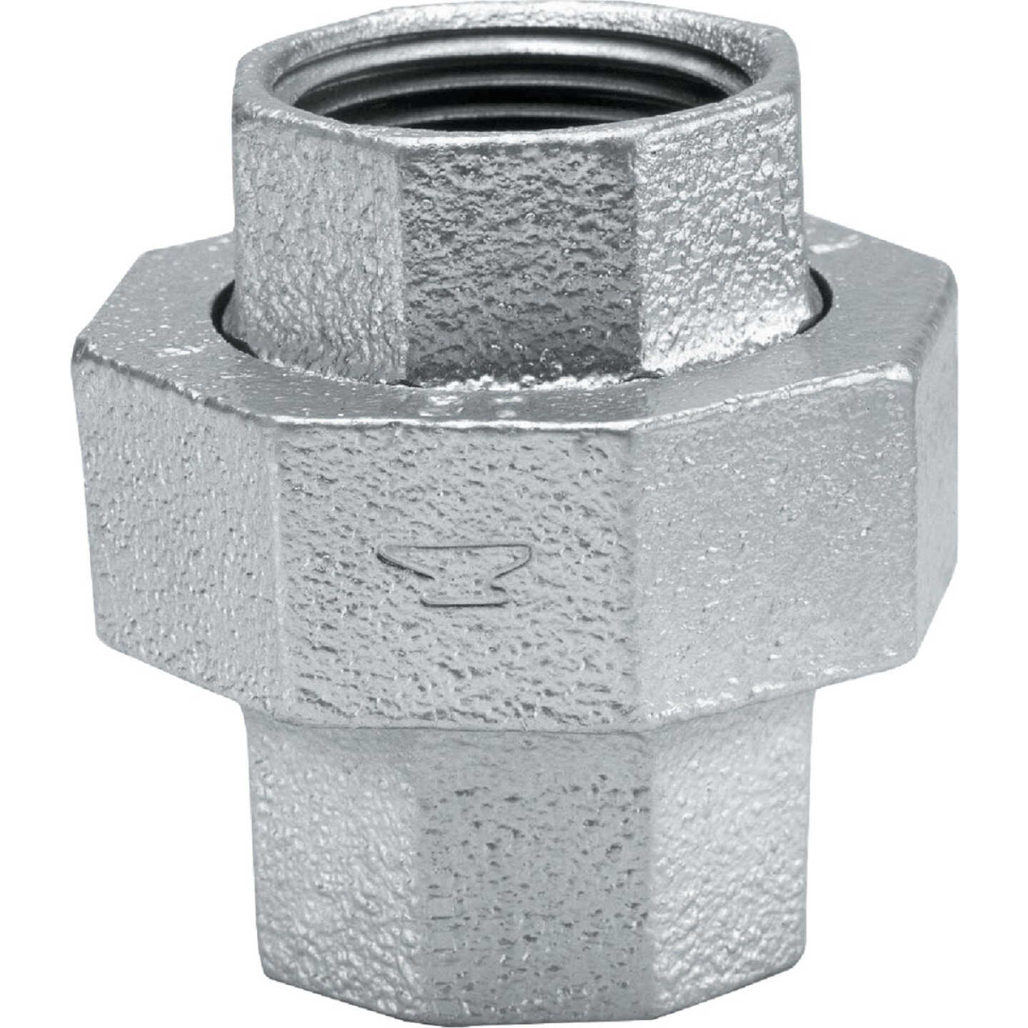 Anvil 1-1/4 In. x 1-1/4 In. FPT Malleable Iron Galvanized Union Image 1