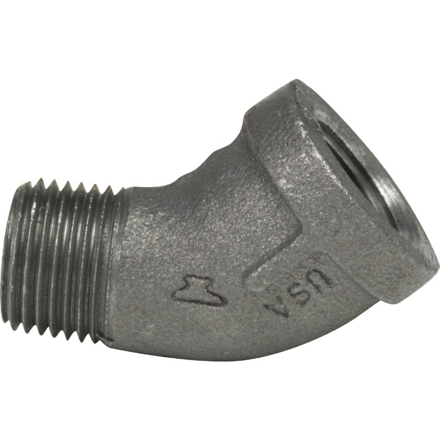 Anvil 3/4 In. 45 Deg. Street Malleable Black Iron Elbow (1/4 Bend) Image 1