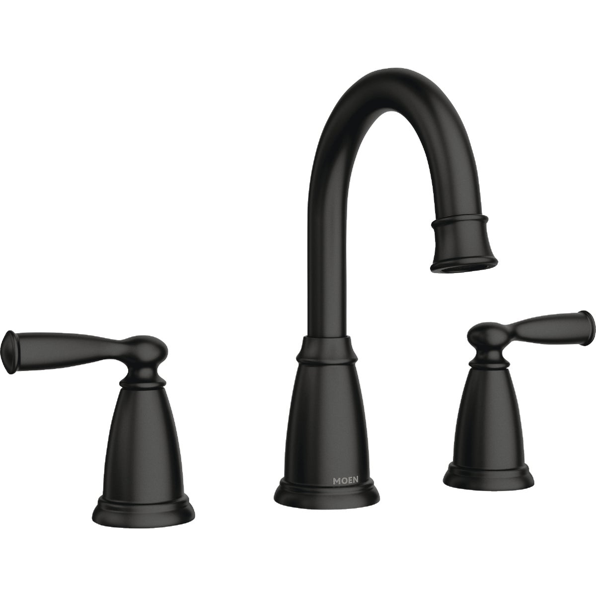 Moen Banbury 2-Handle Lever Widespread Bathroom Faucet, Matte Black