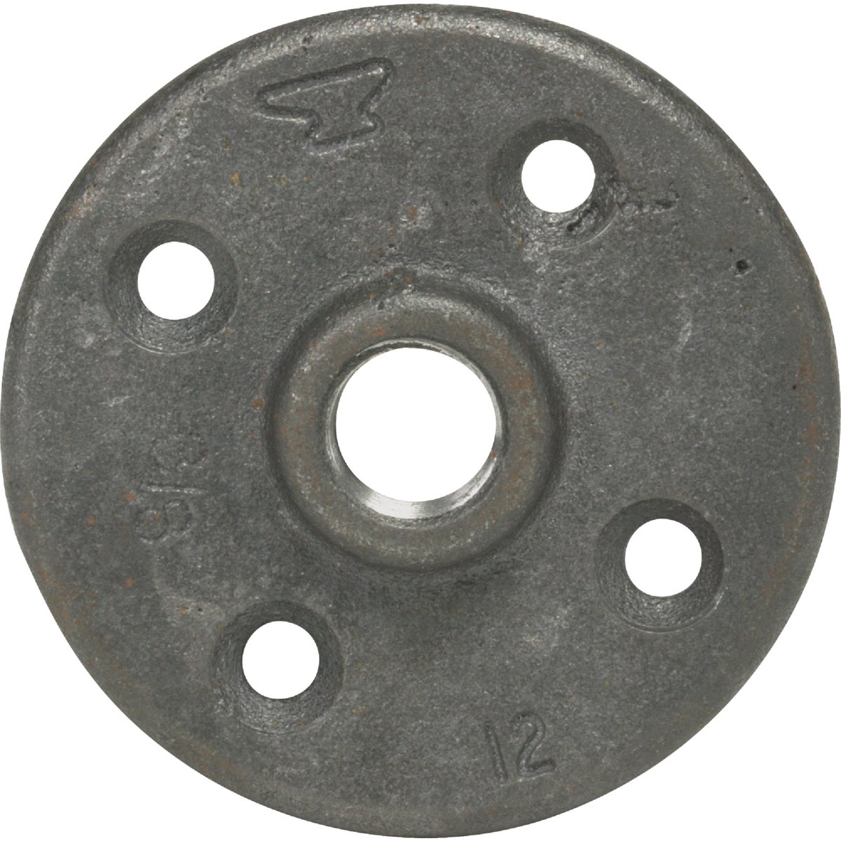Anvil 3/4 In. x 3-3/8 In. Black Iron Floor Flange Image 1