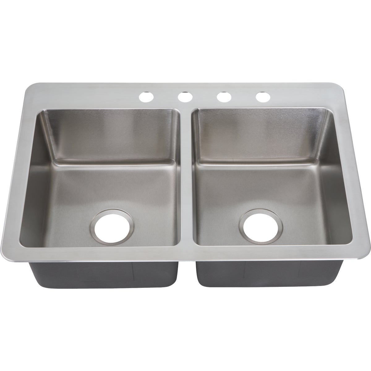 Stylebuilt 33 In. x 22 In. x 9 In. 50/50 Double Bowl Dual Mount Kitchen Sink Image 2