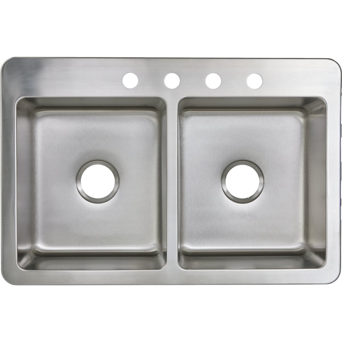 Stylebuilt 33 In. x 22 In. x 9 In. 50/50 Double Bowl Dual Mount Kitchen Sink Image 3