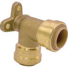 QuickFitting 1/2 In. x 1/2 In. Push-to-Connect Brass 90 Deg Drop Ear Elbow Image 1