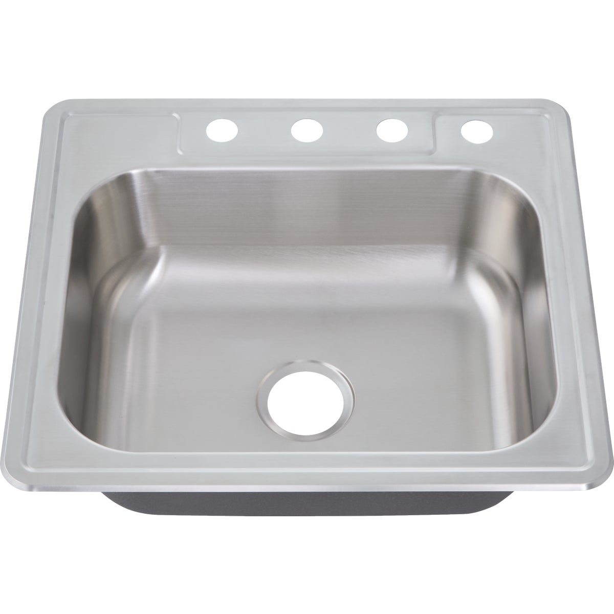 Common Goods 25 In. x 22 In. x 8 In. Single Bowl Top Mount Kitchen Sink Image 2
