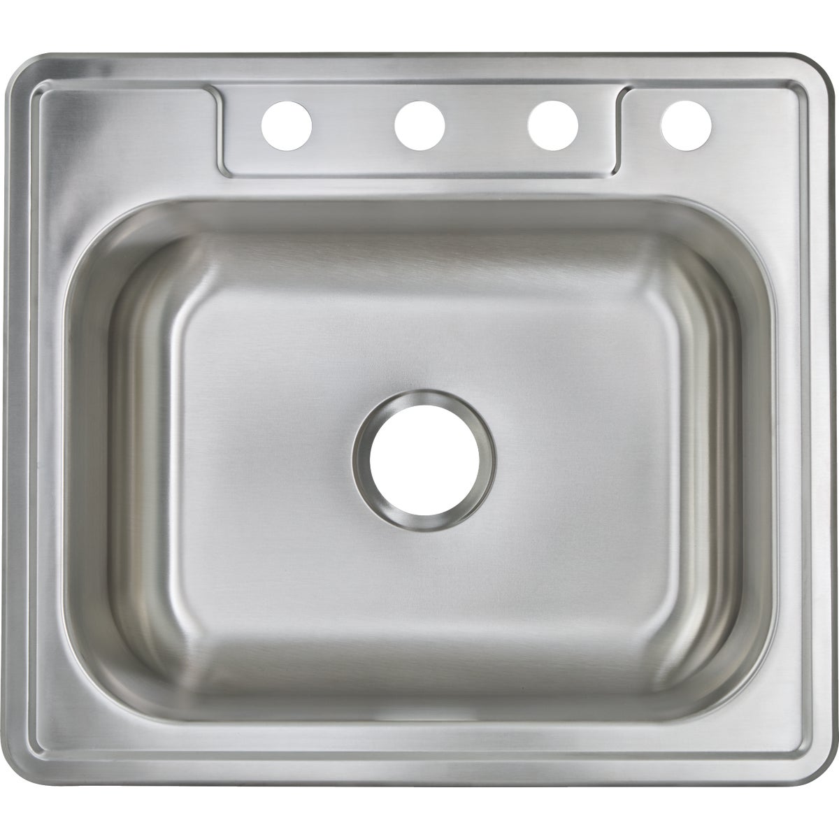 Common Goods 25 In. x 22 In. x 8 In. Single Bowl Top Mount Kitchen Sink Image 3