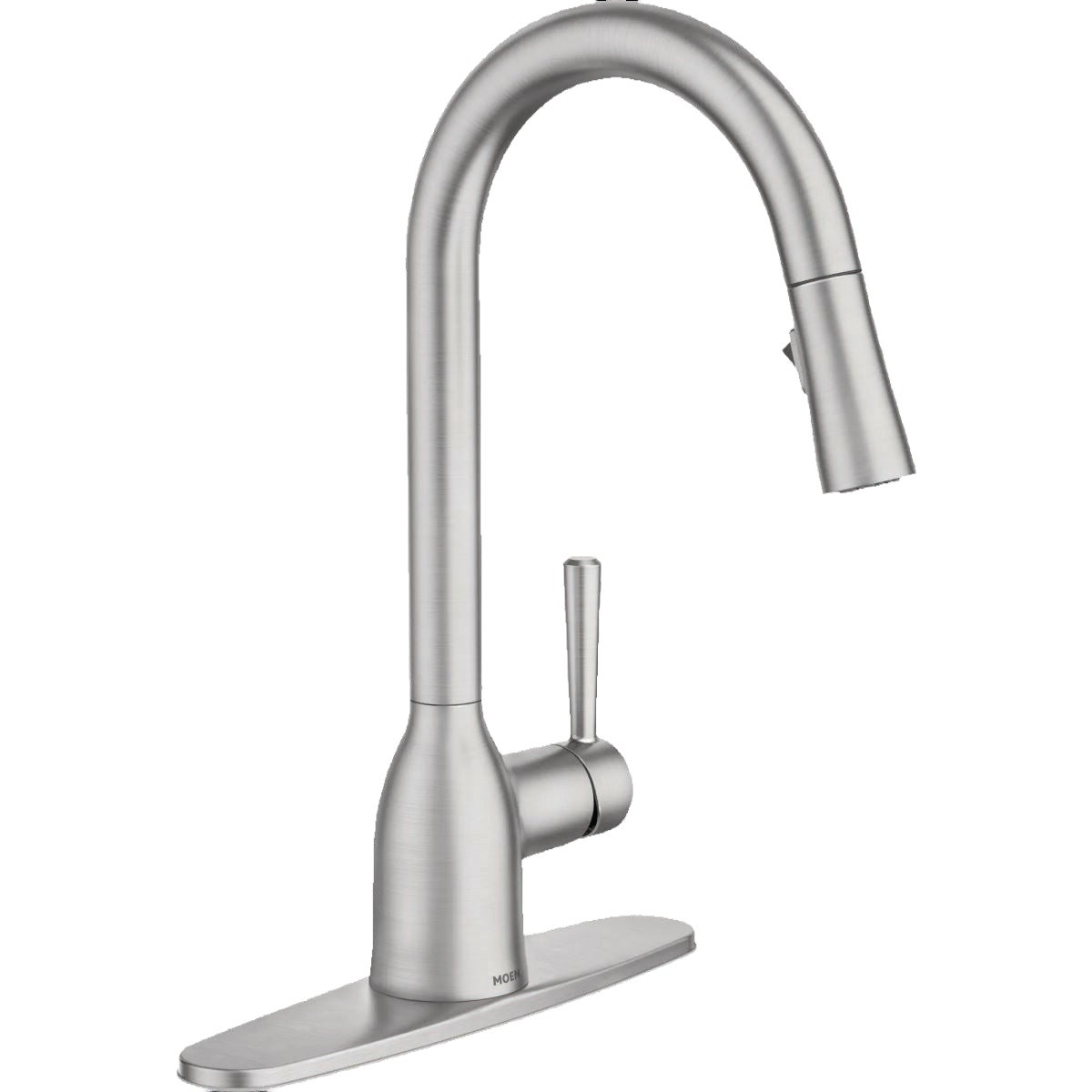 Moen Adler Brushed Nickel Single-Handle High-Arc Kitchen Faucet