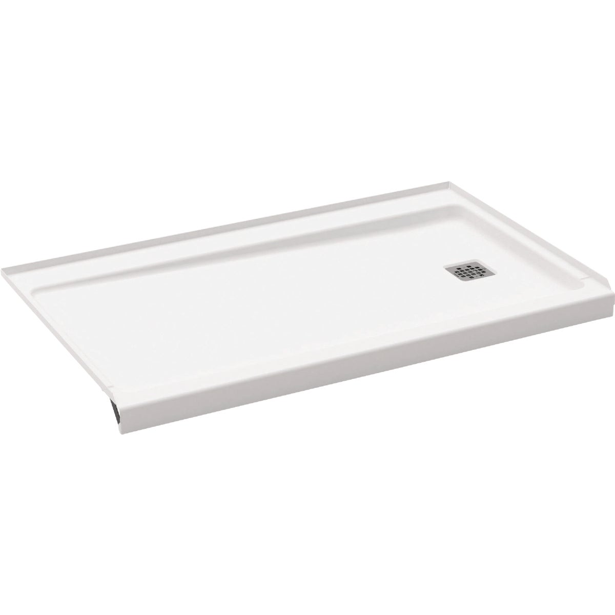 Bootz ShowerCast 6032 60 In. W. x 32 In. D. Right Drain Shower Floor in White