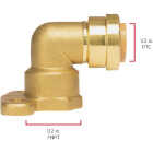 QuickFitting 1/2 In. Push-to-Connect x 1/2 In. FNPT Brass 90 Deg Hy-Ear Elbow Image 6