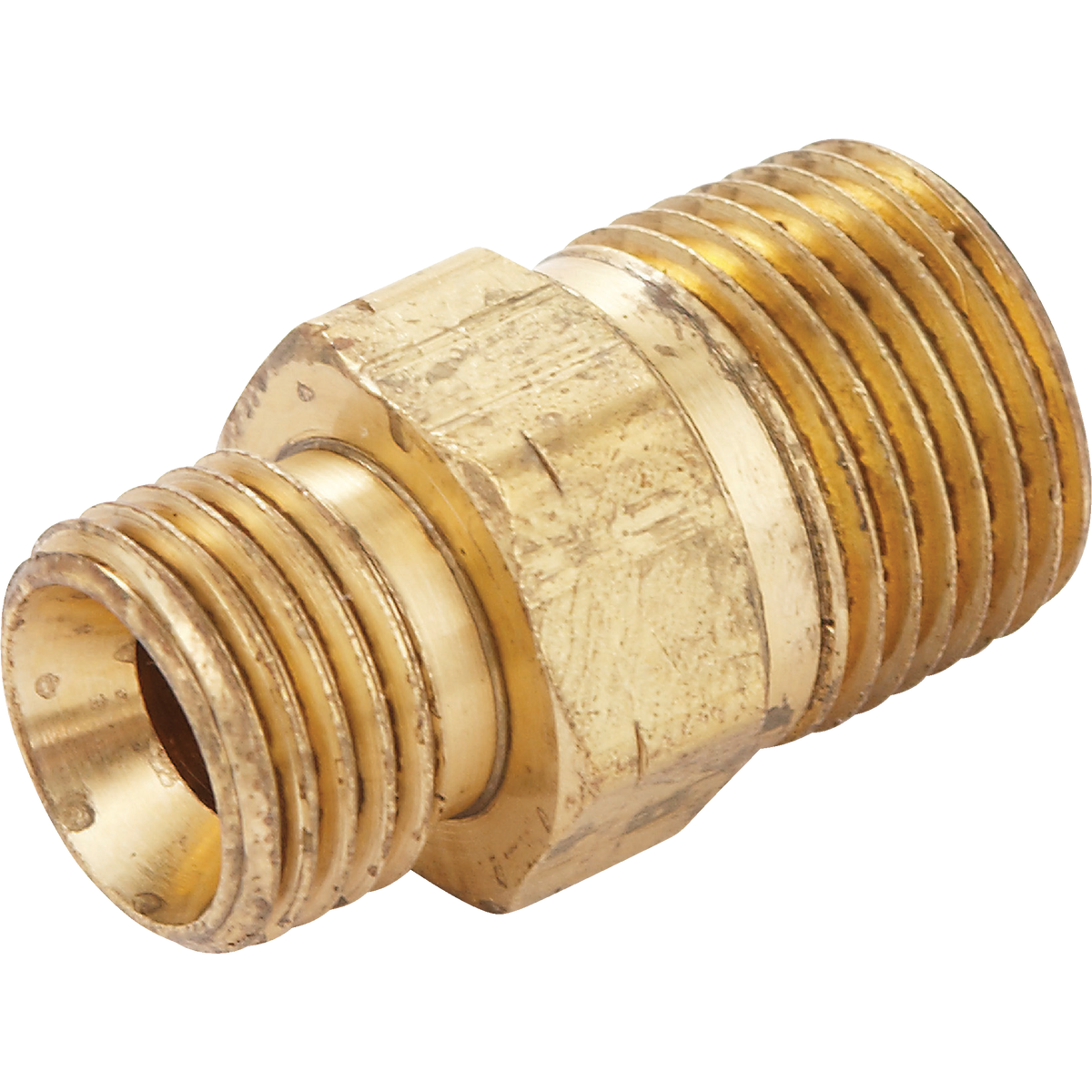 MR. HEATER 3/8 In. MPT x 9/16 In. LHMT Brass Male Pipe Fitting Image 1