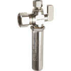 dahl 5/8 In. OD Comp (1/2 In. Nom.) x 3/8 In. OD Comp Angle Plated Supply Stop with Water Hammer Arrestor Image 1