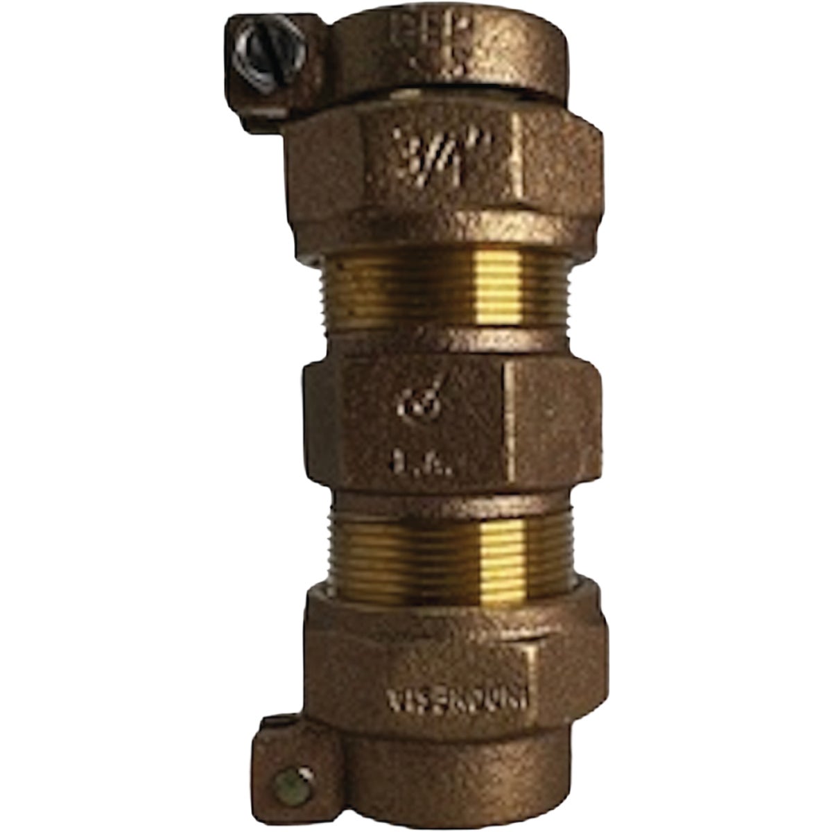 Anderson Metals 1 In. x 1 In. Pack Joint Coupling, Lead Free Bronze