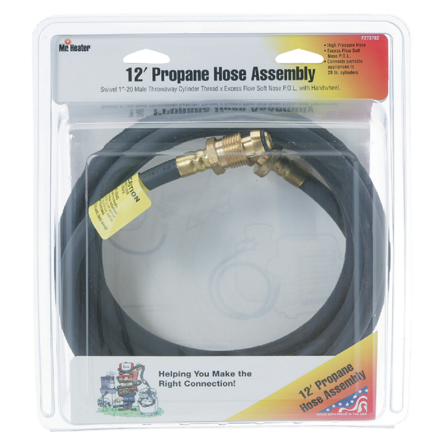 MR. HEATER 12 Ft. x Swivel 1 In.-20 MTCT Mr. Heater Buddy LP Hose Assembly Image 1