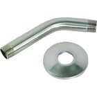 Master Plumber 6 In. Brushed Nickel Shower Arm With Flange Image 1