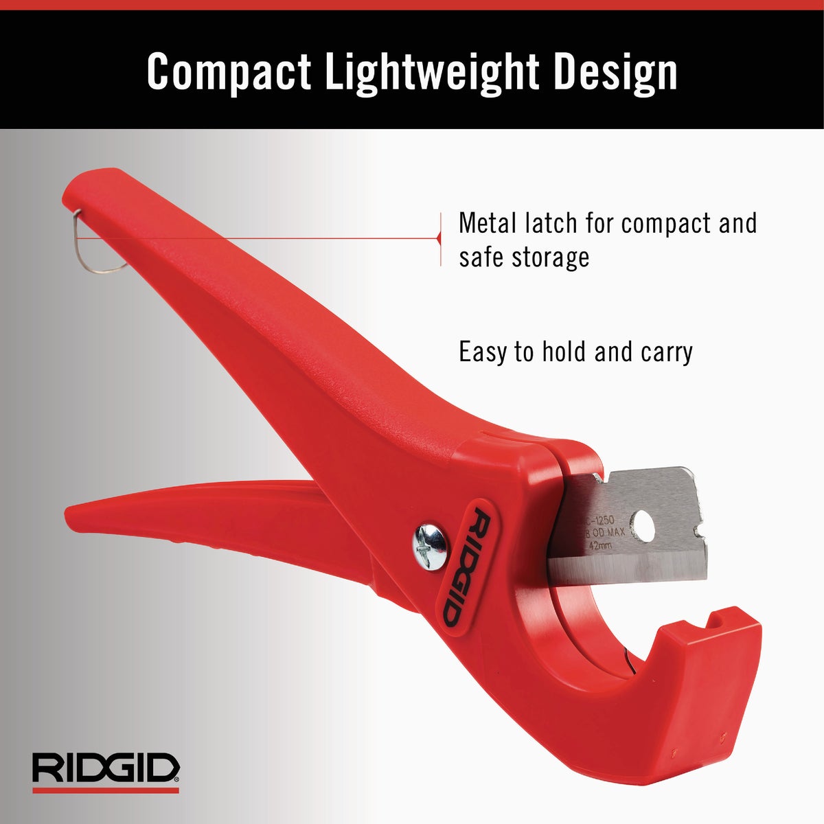 Ridgid 1/8 In. to 1-5/8 In. Plastic Pipe & Tubing Cutter Image 3