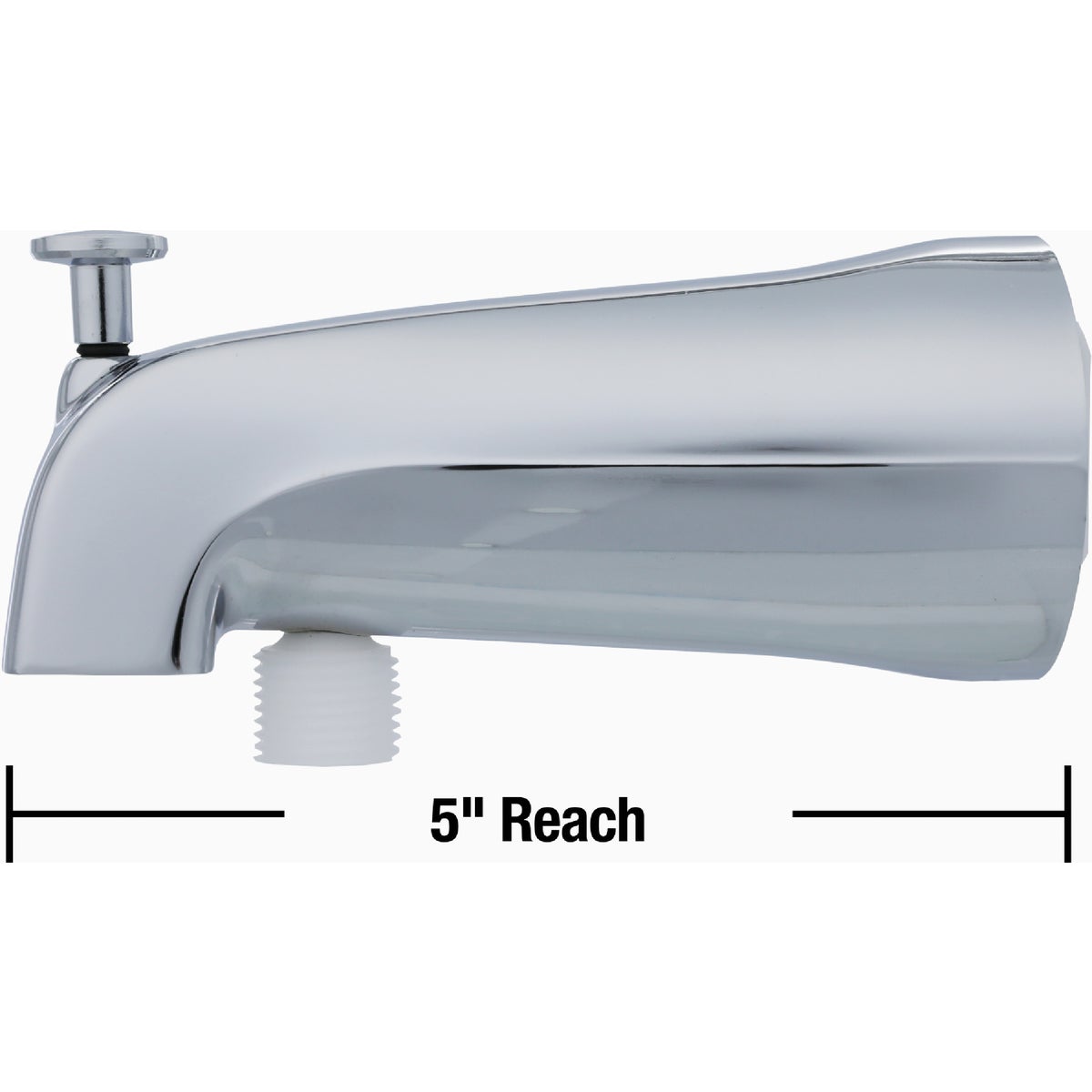 Danco 5 In. Chrome Bathtub Spout with Diverter Image 6