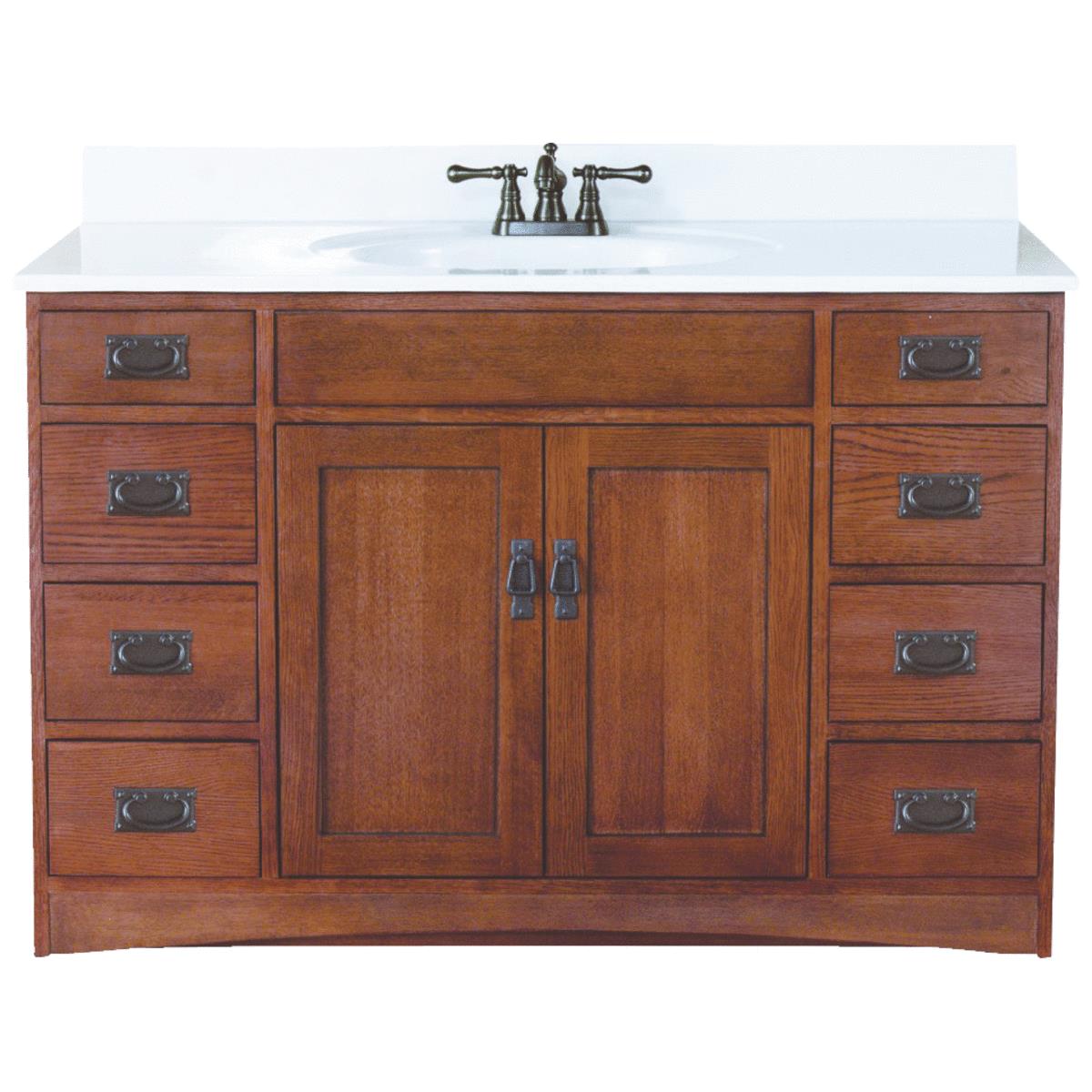 48X21 MISSION OAK VANITY
