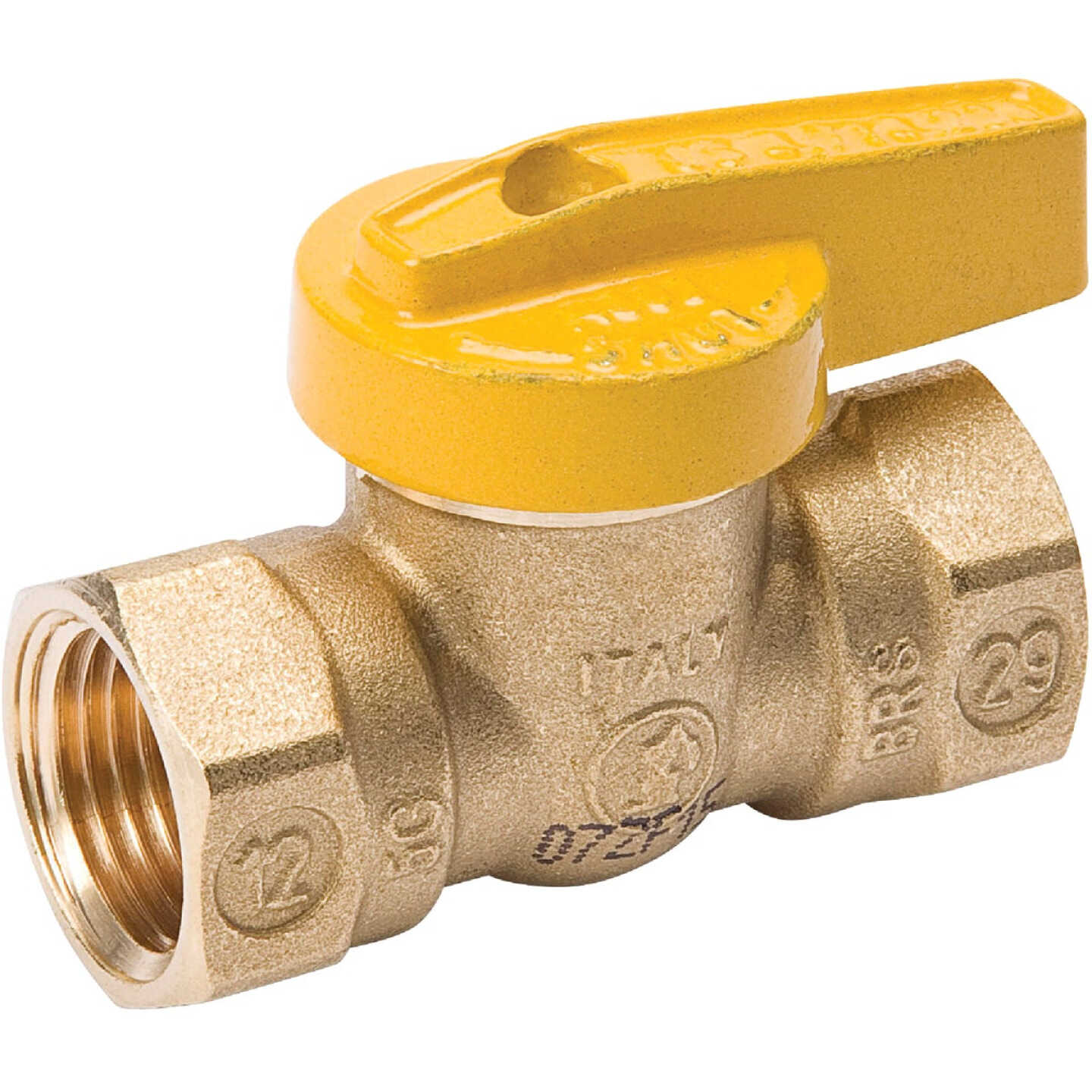 ProLine 3/8 In. FIP x 3/8 In. FIP Forged Brass Gas Ball Valve, 1-Piece Body Image 1