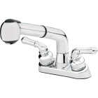 Simply Clean 2-Handle Chrome Pullout Spout Laundry Faucet Image 1