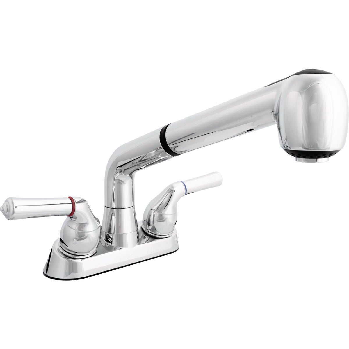Simply Clean 2-Handle Chrome Pullout Spout Laundry Faucet Image 2